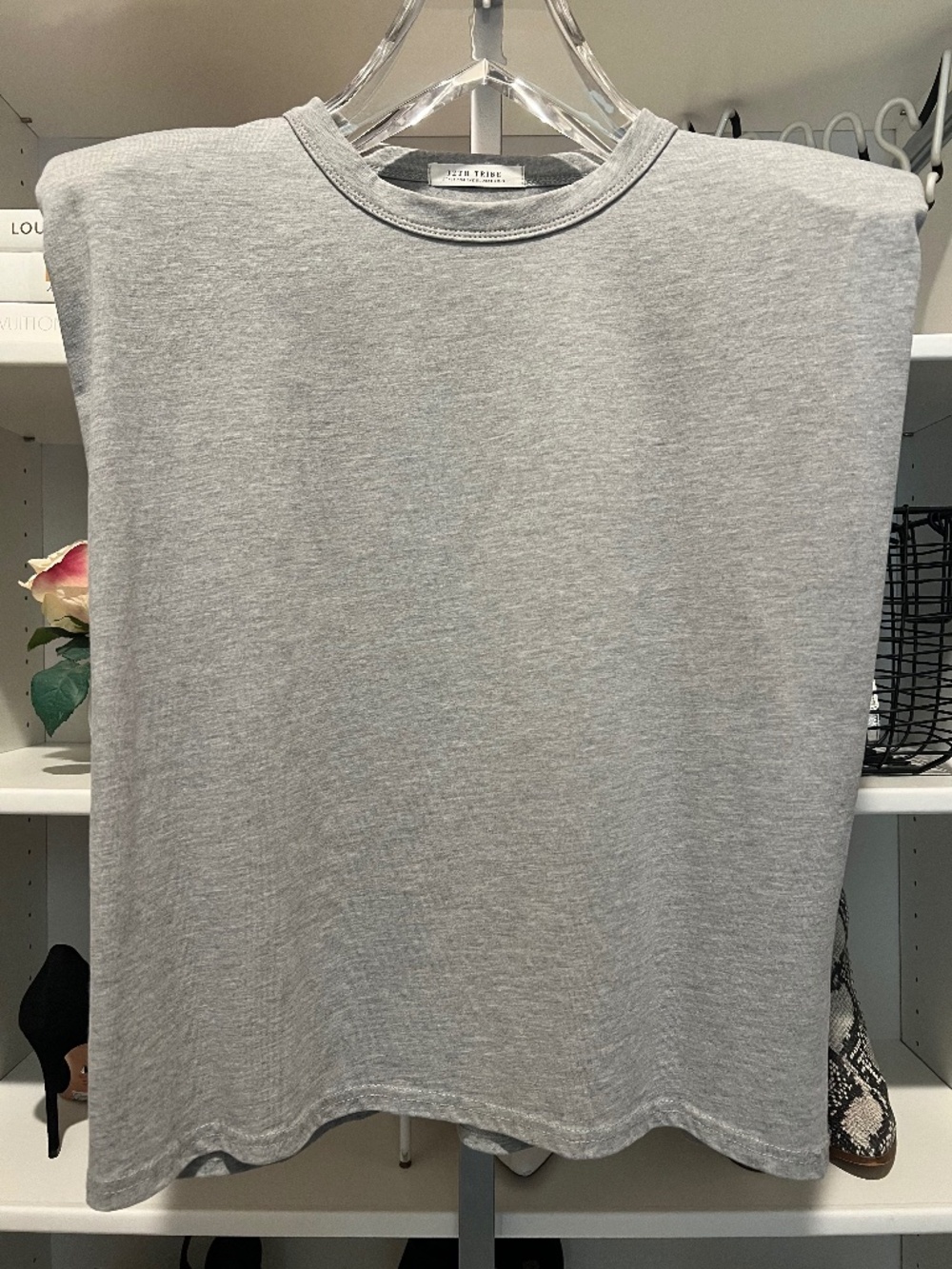 12th Tribe - Del Rey Padded Tank - Gray - Size S/M